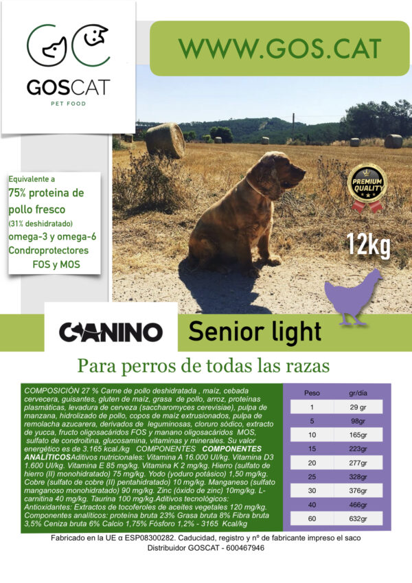 Goscat Canino Senior Light 12kg